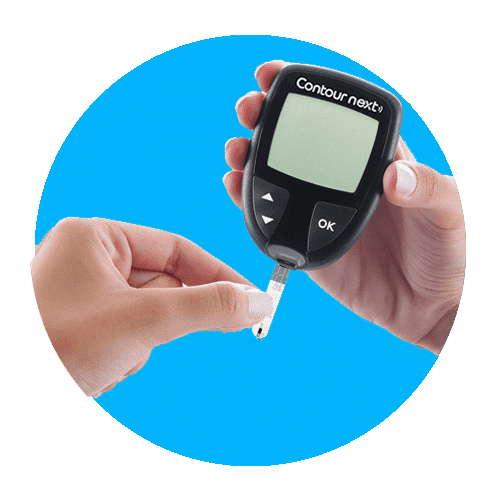Aparato Medidor de glucosa en sangre Contour